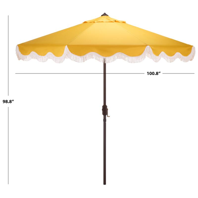 SAFAVIEH Outdoor Living Torsa 9ft Crank Umbrella