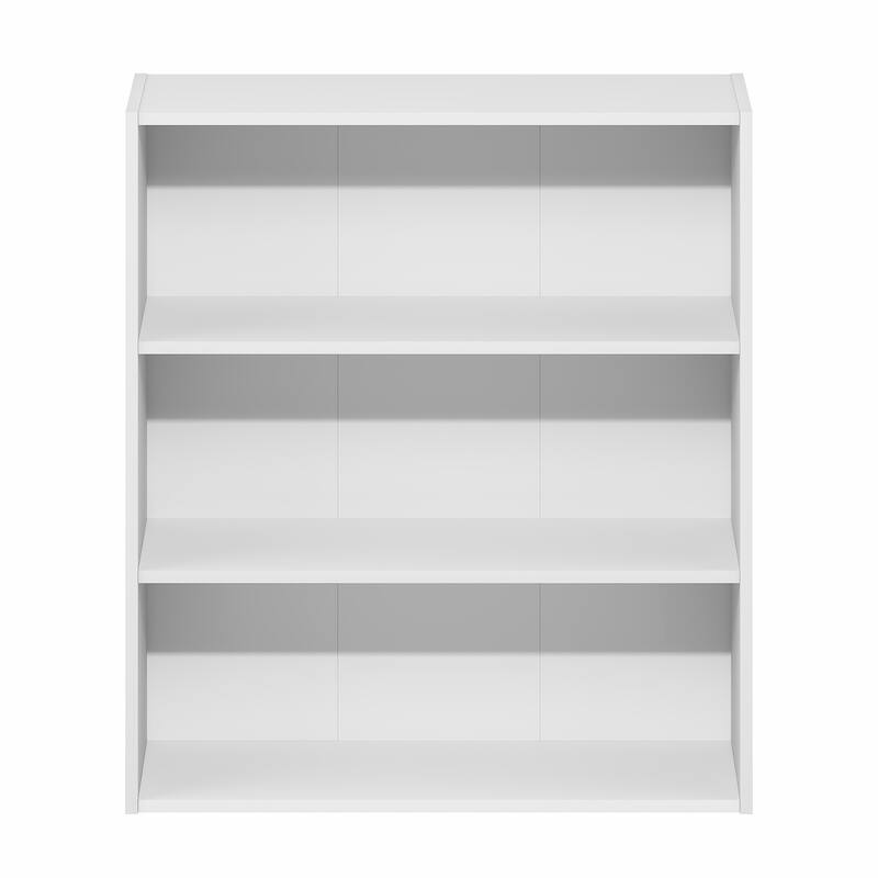 Furinno Basic 3-Tier Open Shelf Bookcase, Bookshelf, Storage Organizer, 7 x 24 x 26