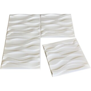 Art3d 3D Wall Panels PVC Wave Design VI (32 Sq.Ft) - Bed Bath & Beyond ...