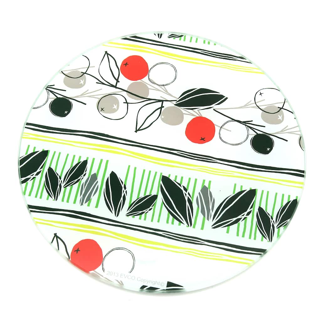 Creative Home Tempered Glass 8" Round Trivet