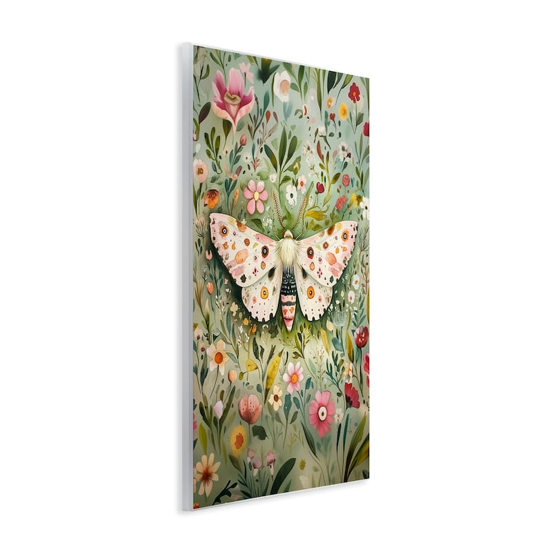 Stupell Floral Moth & Botanicals Wall Plaque Art Design By The Dutch Lady