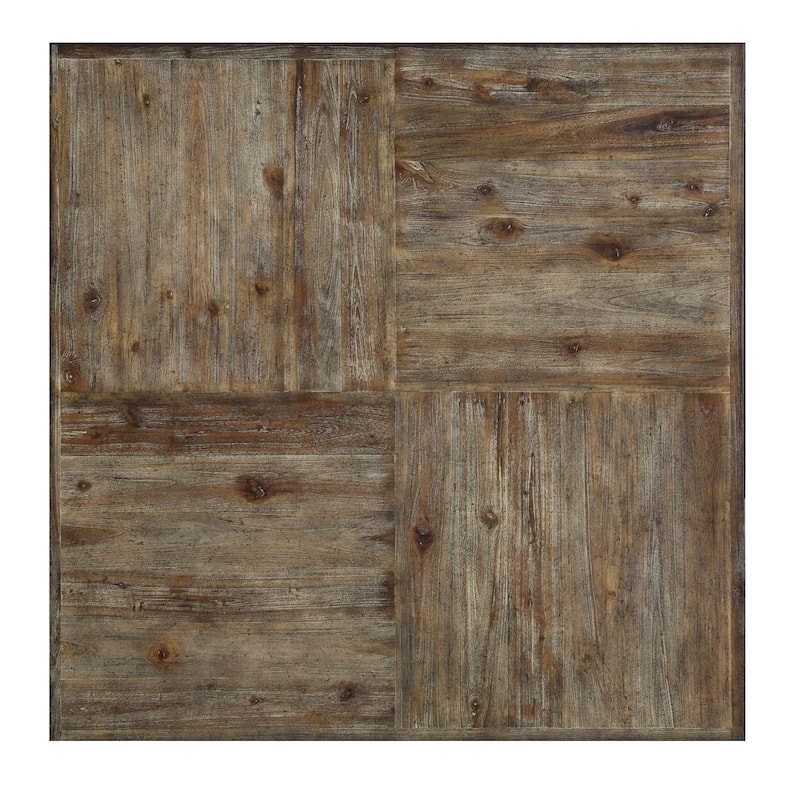 Homestyles Carpenter Brown Wood Square Coffee Table
