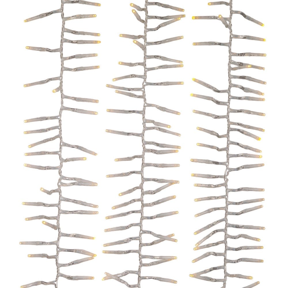 Kurt Adler 1000-Light 32.8-Foot Warm White LED Cluster Garland
