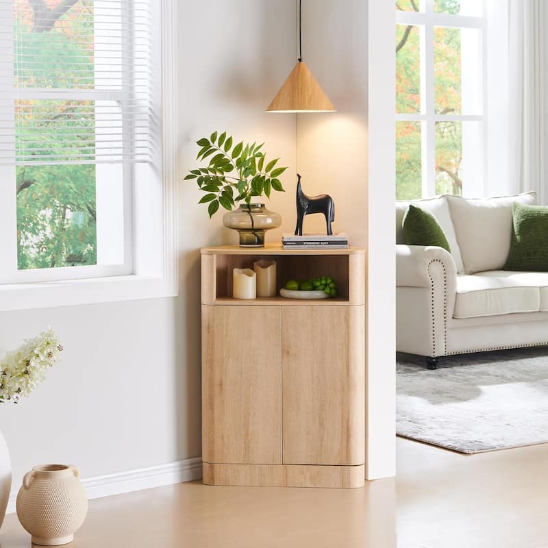 Modern Corner Cabinet,Storage Cabinet for Bathroom,Living Room,Kitchen