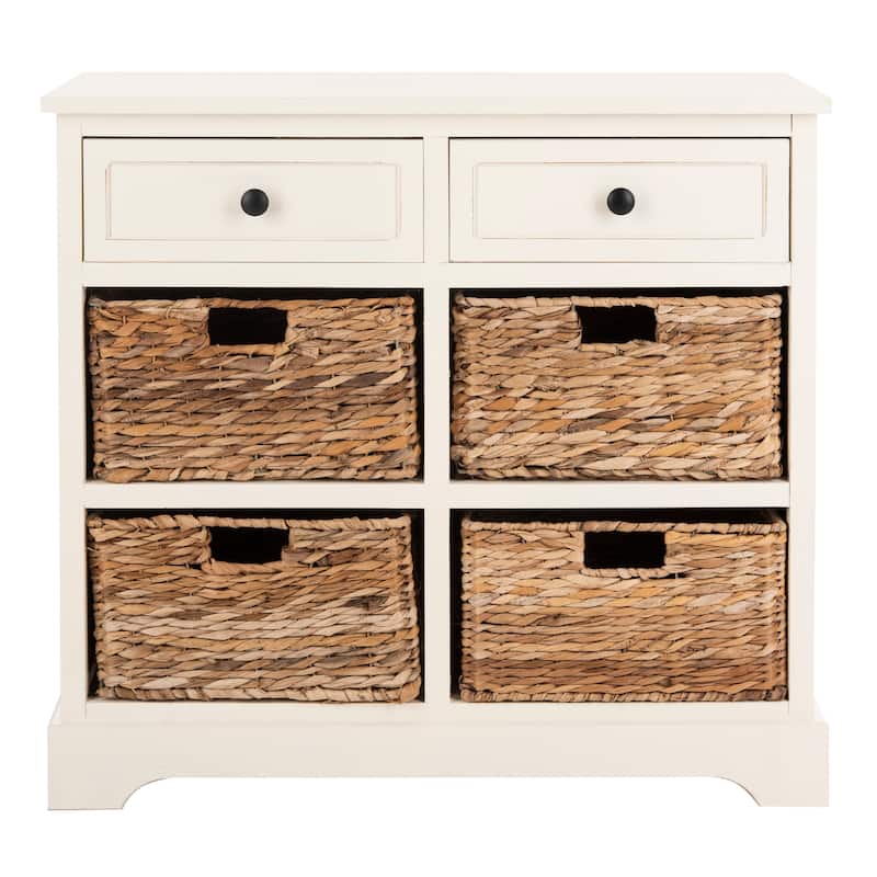 SAFAVIEH Ardelia 6-Drawer Grey Storage Unit (Fully Assembled) - 29.9 x 13 x 26 - 30Wx13Dx26H