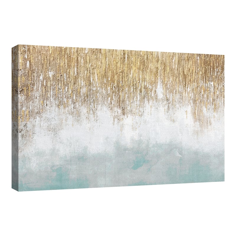 Sage Blue Shimmer by Willowbrook Fine Art Canvas Art Print