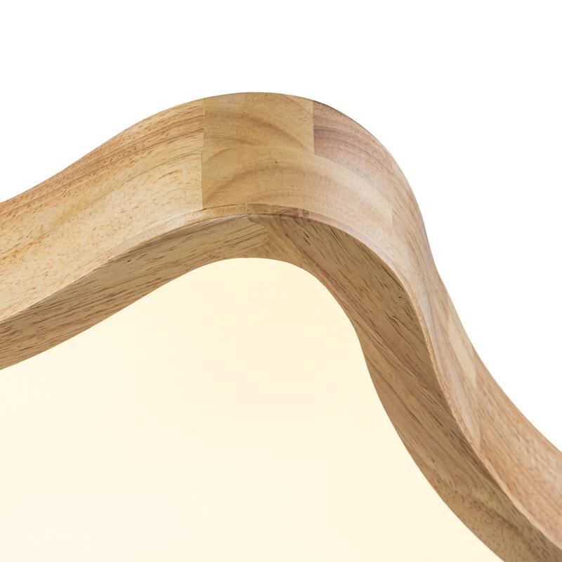 Integrated LED 5CCT Farmhouse Flush Mount Ceiling Light, 5 Color Temperature Selectable