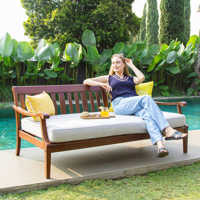 Cambridge Casual Como Solid Wood Outdoor Daybed