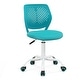 preview thumbnail 26 of 37, Ergonomic Children Study Chair with Adjustable Height - 19.5”L x 19.5”W x 29.5”-34”H Turquoise