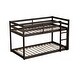 preview thumbnail 20 of 18, Elegant Twin over Twin Wood Bunk Kids Bed with Ladder,Guardrail