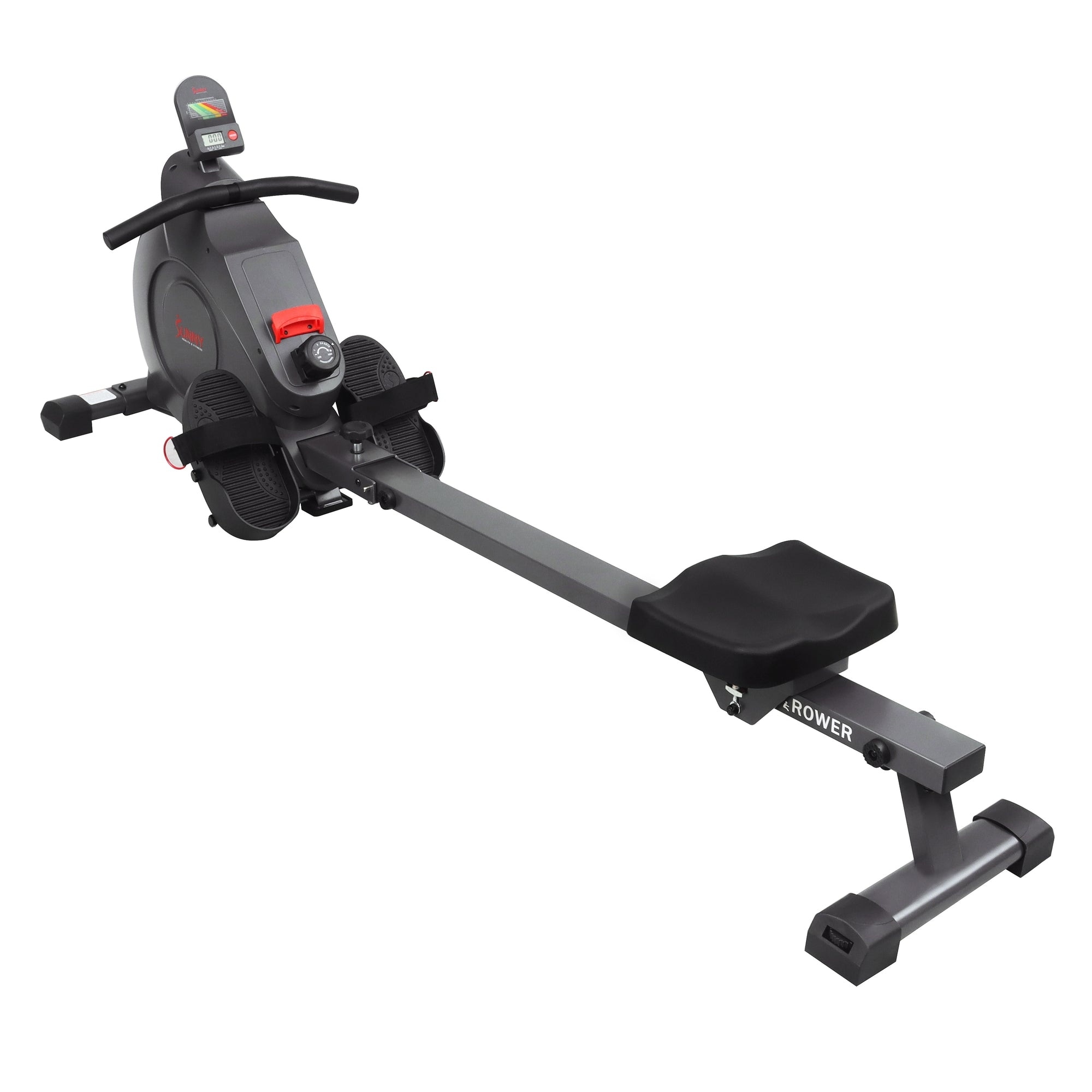 Sunny Health Fitness Smart Magnetic Rowing Machine with Extended Slide Rail with Exclusive SunnyFit App Enhanced Bluetooth Connectivity