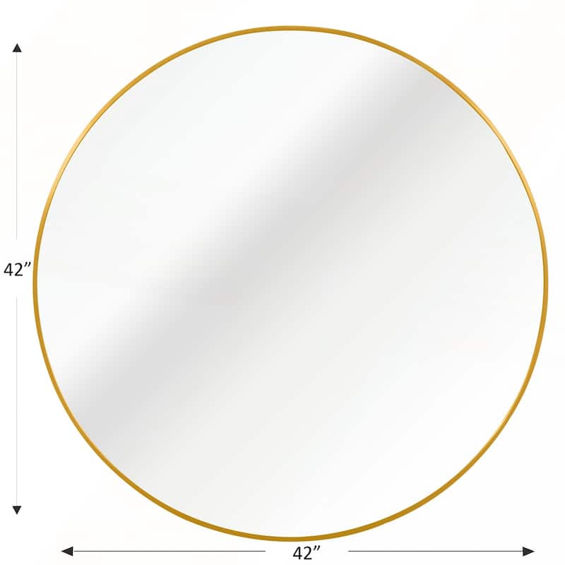 42 Inch Metal Framed Round Bathrrom Mirror 
