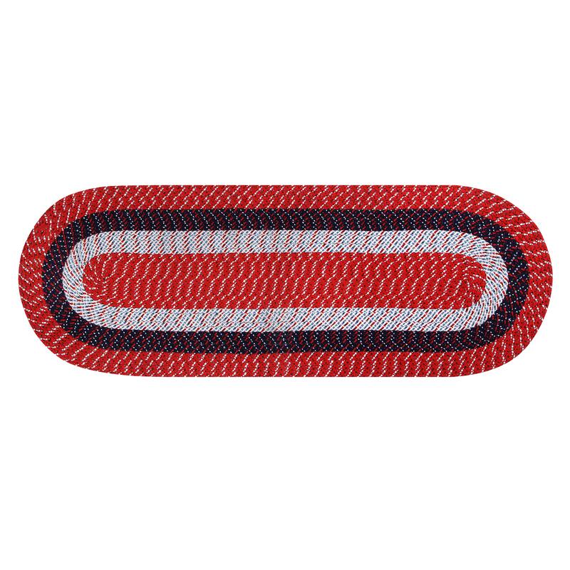 Better Trends Country Braid Reversible Area Rug