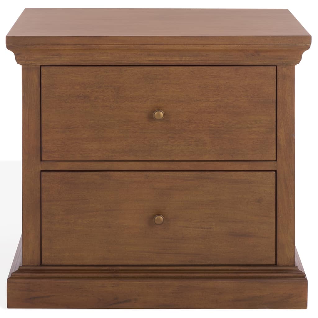 SAFAVIEH Couture Lizzy 2-Drawer Wood Nightstand