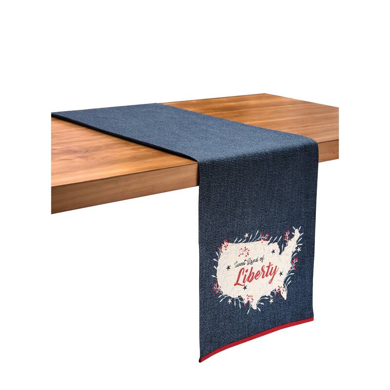 13" x 72" Liberty July Fourth Table Runner - 13" x 72"