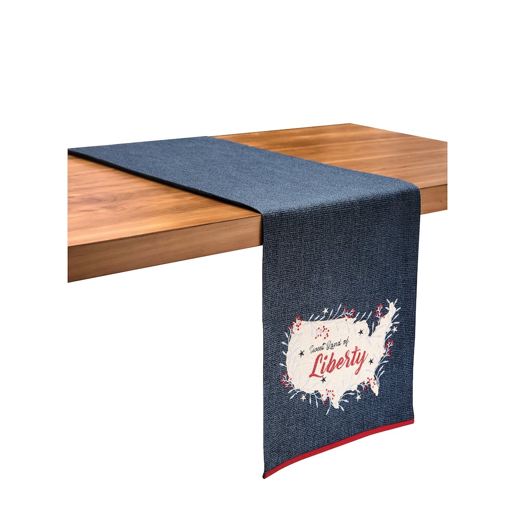13" x 72" Liberty July Fourth Table Runner - 13" x 72"