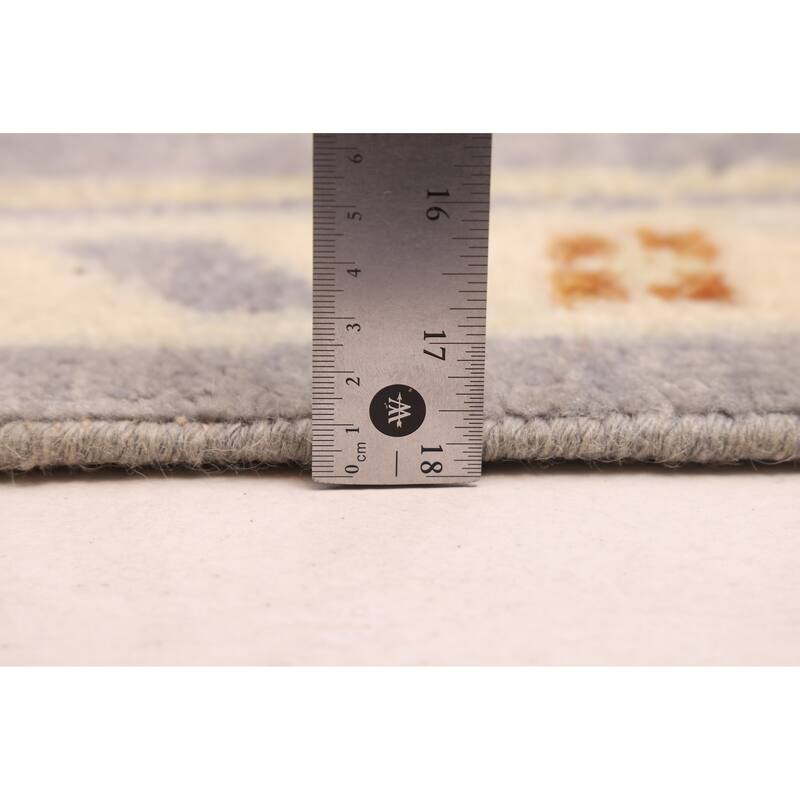 ECARPETGALLERY Hand-knotted Modern Oushak Grey Wool Rug - 7'11 x 9'11