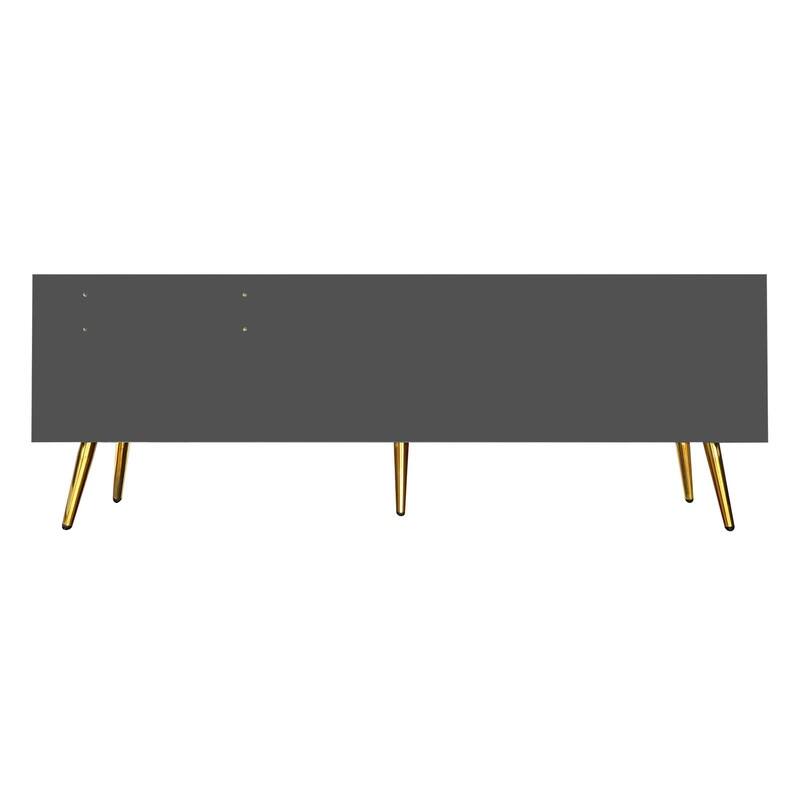 Modern Shoe Storage Bench with Storage Cabinet and Upholstered Cushions, Entryway Bench with Open Compartment for Living Room