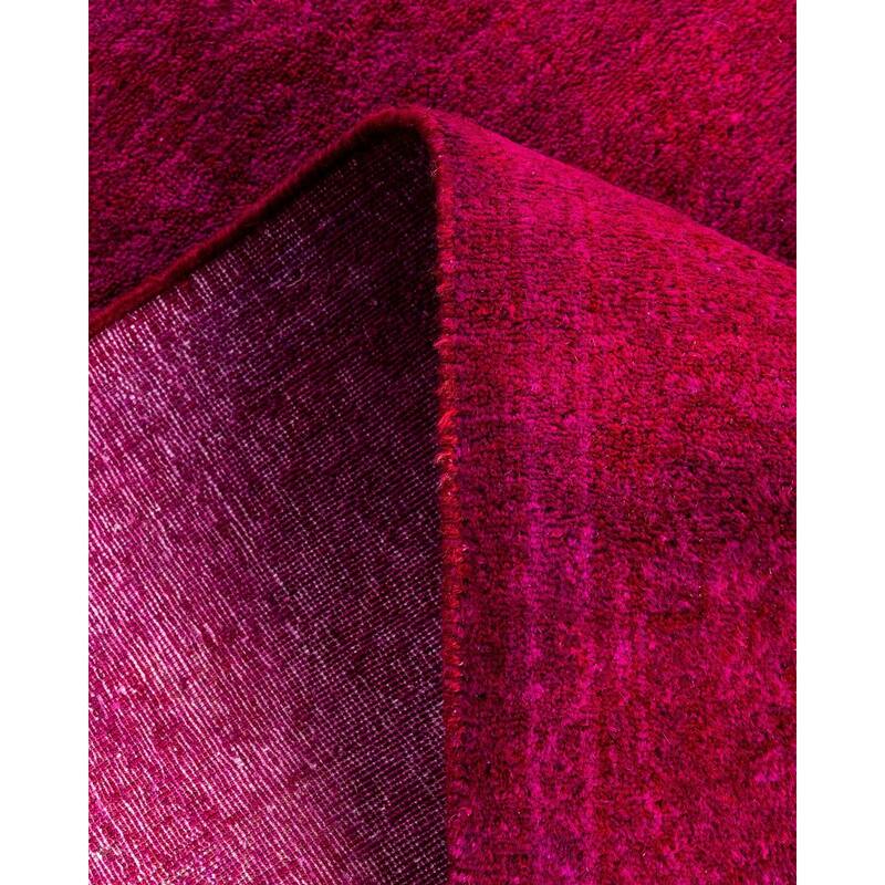 Fine Vibrance One-of-a-Kind Hand-Knotted Runner Rug - Pink, 2' 6" x 9' 10" - 2' 6" x 9' 10"