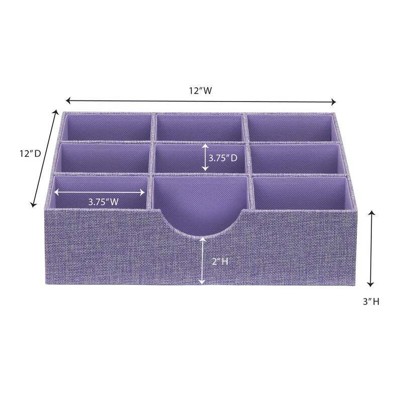 Household Essentials 9-Compartment Drawer Organizers