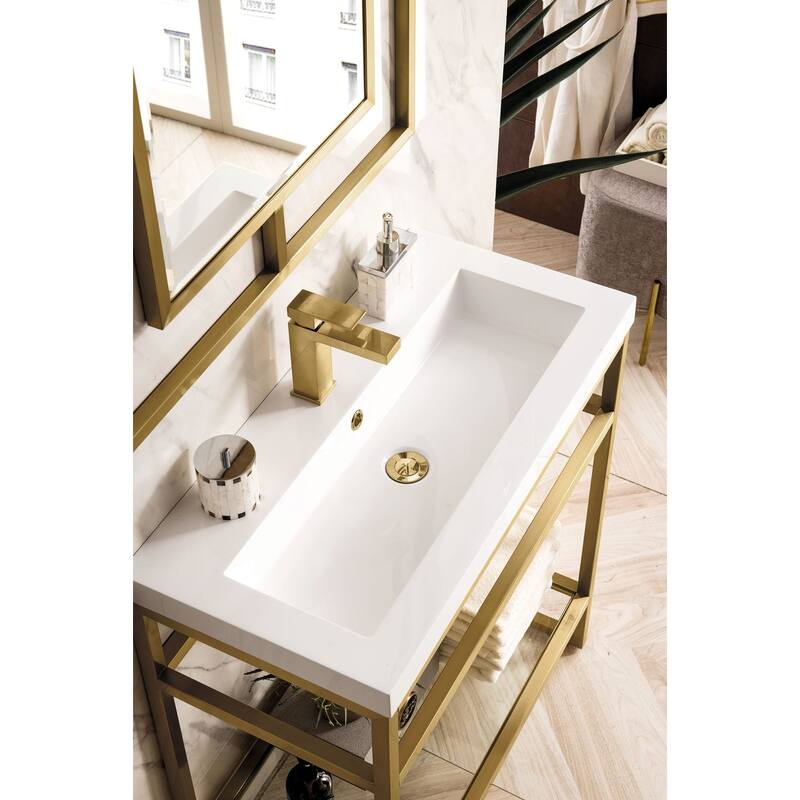 James Martin Vanities C105V31.5SCGWWG Boston 31-1/2" Rectangular