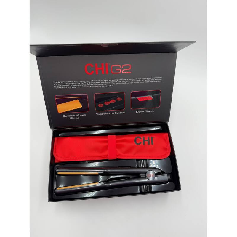 CHI G2 Professional Hair Straightener Titanium Infused Ceramic Plates Flat Iron 1 1/4 Inch