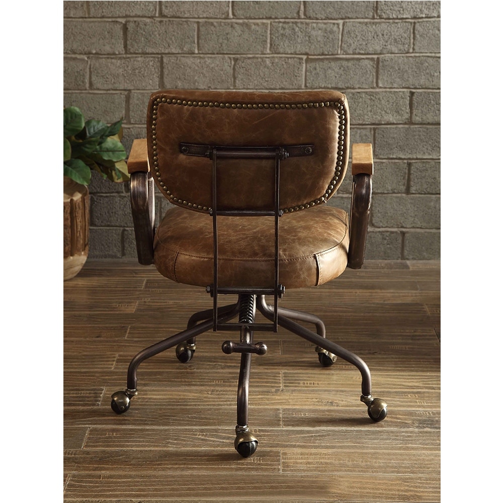 Deshong genuine leather task chair cheap