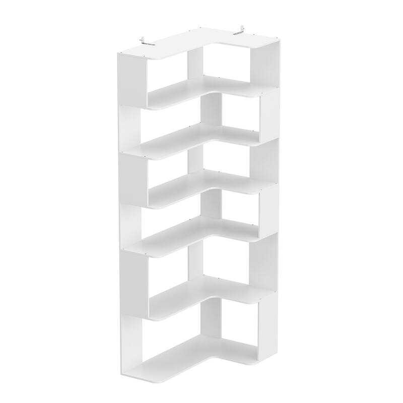 81.9"H Bookshelf Free Combination Shelf Creative Bookcase Bathroom