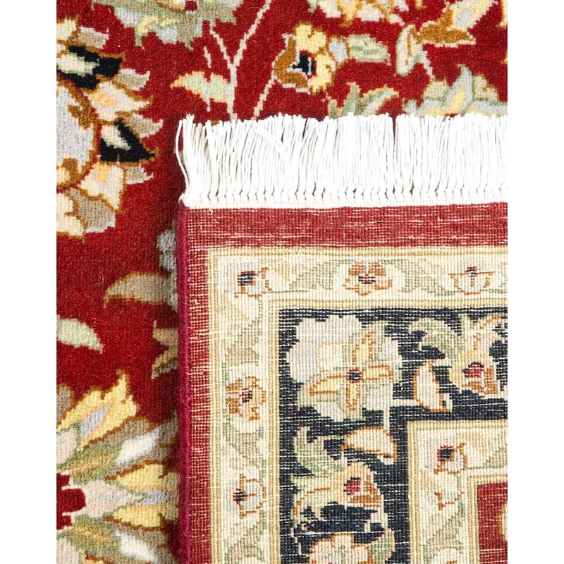 Overton Handknotted Wool Traditional Oriental Red Area Rug - 3' x 5'