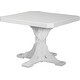 preview thumbnail 9 of 43, Poly Lumber Square Table Dining Height - White