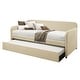 preview thumbnail 4 of 5, Porch & Den Anthony Upholstered Casual Daybed Set with Trundle