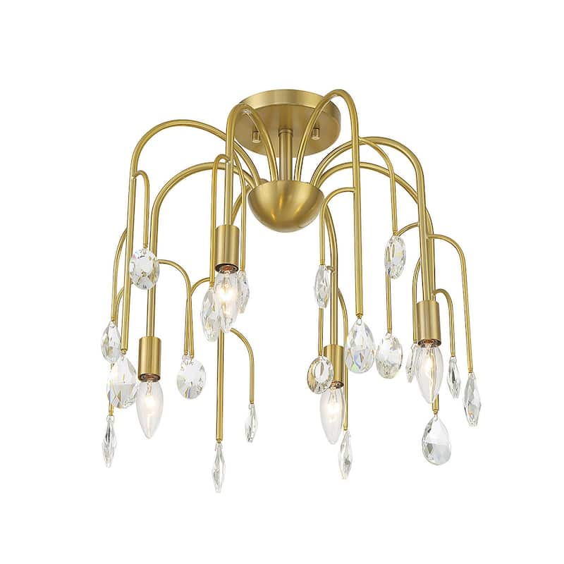 Savoy House 6-6684-4 Anholt 4 Light 17" Wide Semi-flush Ceiling