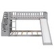 preview thumbnail 3 of 25, Stairway Twin Over Twin Bunk Bed with Stairs Cabinet, Built-in Ladder and Safety Guardrails, Floor Bed Storage Platform Bed