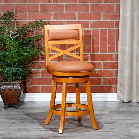 DTY Indoor Living Meeker X-Back Swivel Stool