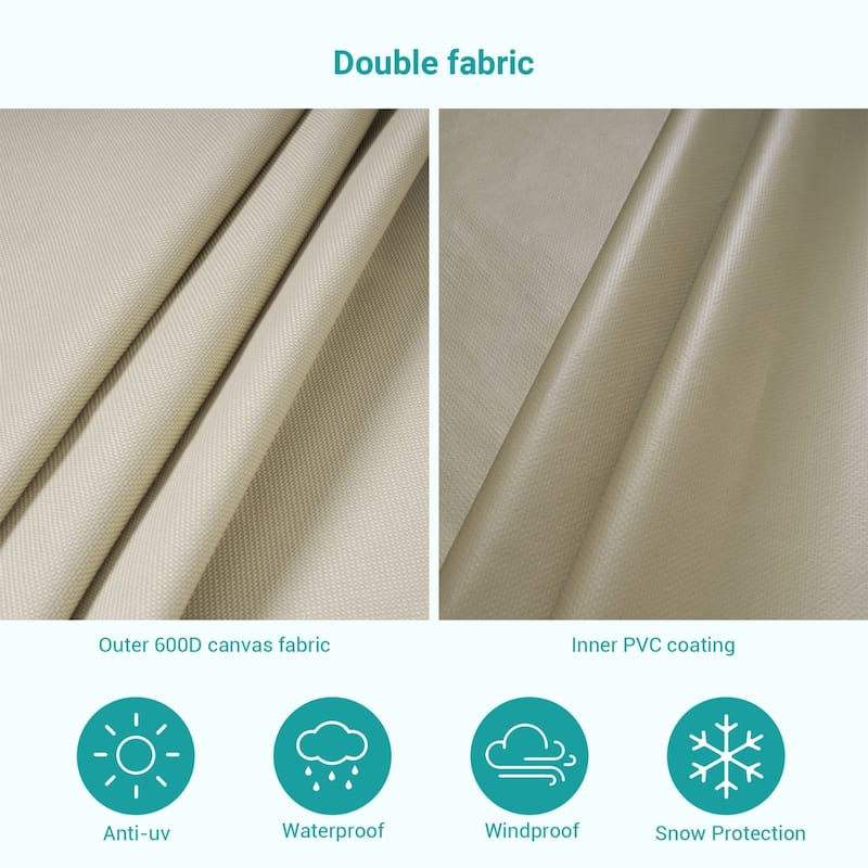 Bonosuki Patio Umbrella Cover - 600D Waterproof Market Umbrella Cover