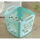 preview thumbnail 19 of 21, Flexible Plastic Laundry Basket - Square Storage Hamper with Side Handles for Easy Carrying - 28 Litter