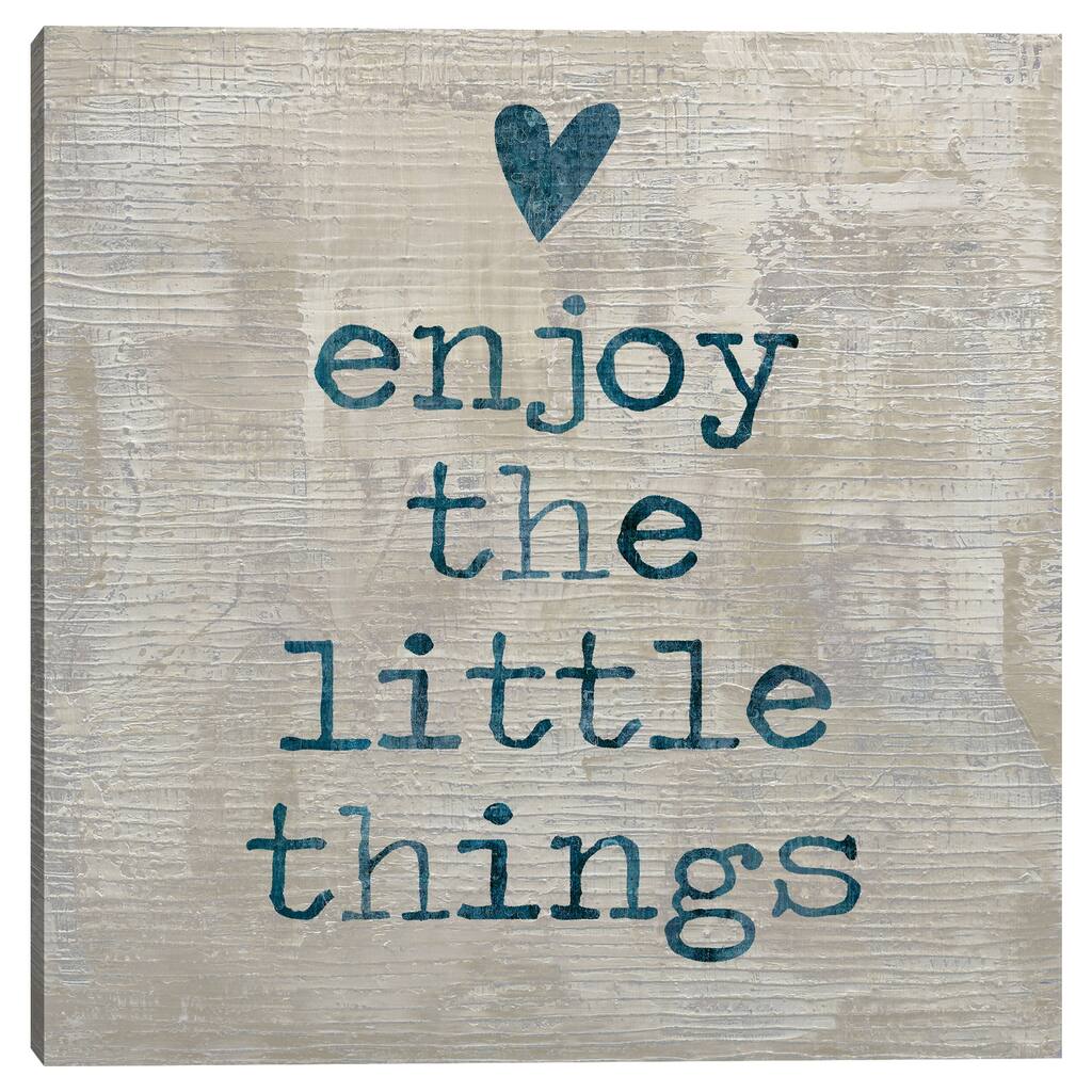 Enjoy the Little Things by Jamie MacDowell Canvas Art Print