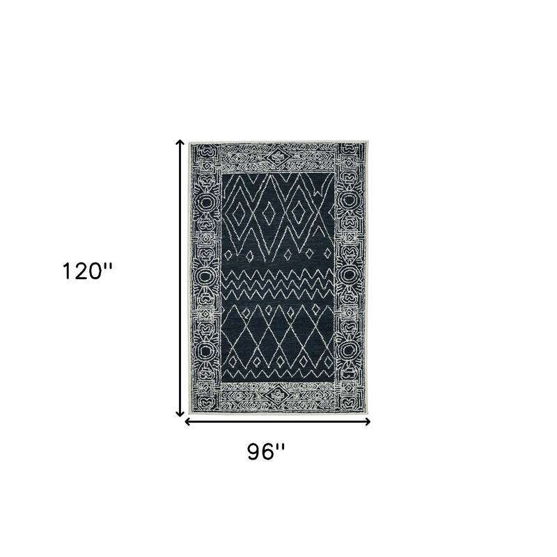 HomeRoots Southwestern Lodge Rectangle Area Rug