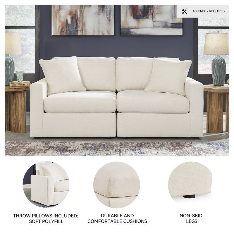 Signature Design by Ashley Modmax 2-Piece Loveseat - 76" W x 37" D x 36" H