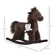 preview thumbnail 8 of 8, Plush Rocking Horse for Toddlers with Authentic Sounds, Soft Body, Lightweight Metal Frame, 66 lbs Capacity