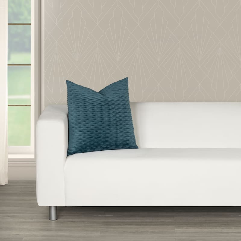The Great Gatsby Velvet Wave Pleated Throw Pillow