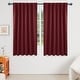 preview thumbnail 71 of 80, Deconovo Thermal Insulated 45-inch Curtain (2 Panel) - 52 x 45 Burgundy Red