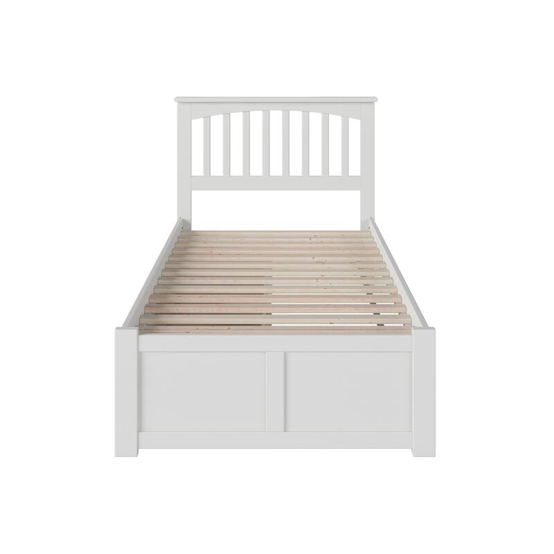 Mission Platform Bed with Footboard and Storage Drawers