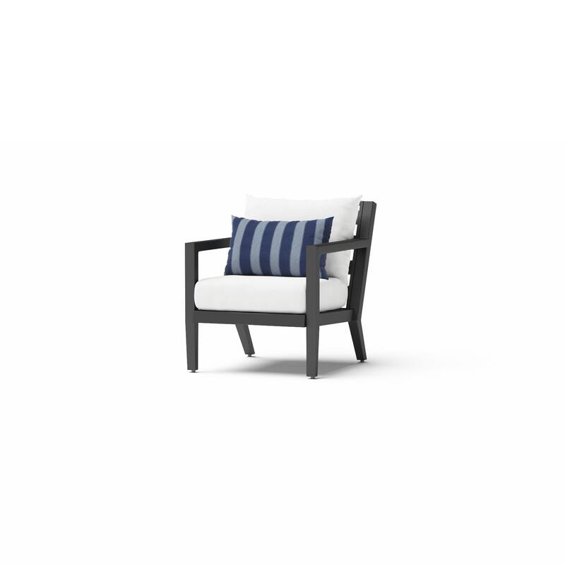 Thelix 5 Piece Sunbrella Outdoor Patio Seating Set