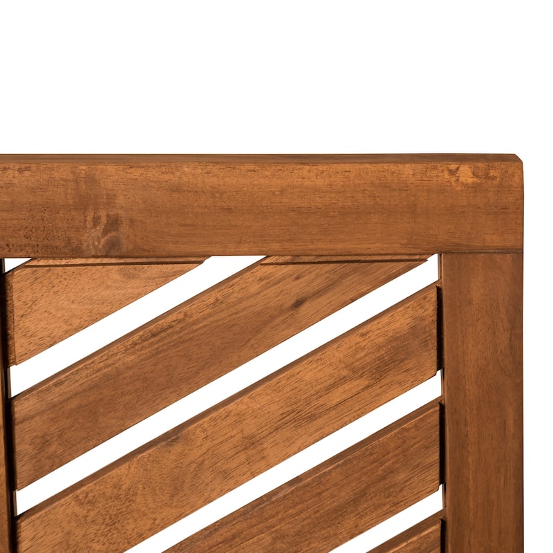 Middlebrook Acacia Wood Chevron Patio Chair (Set of 2)