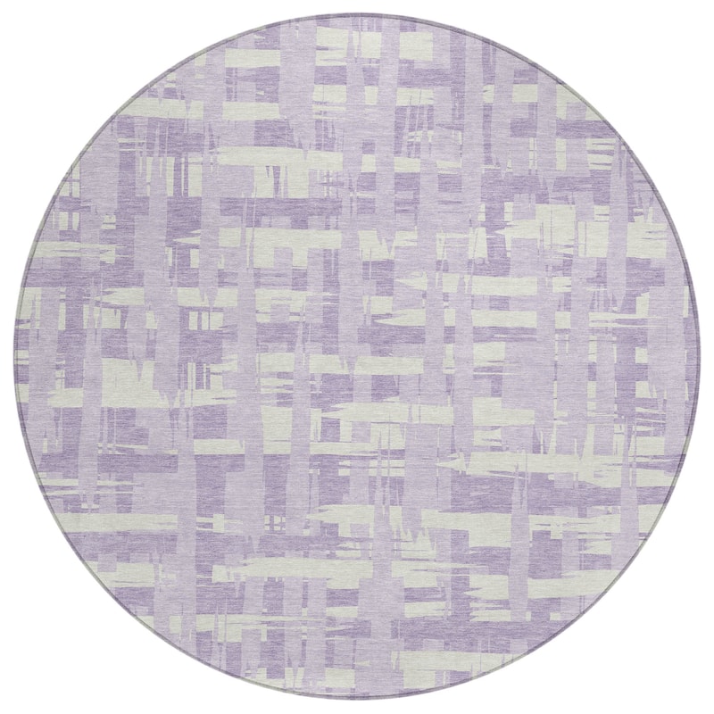 HomeRoots Striped Transitional Rectangle Outdoor Rug