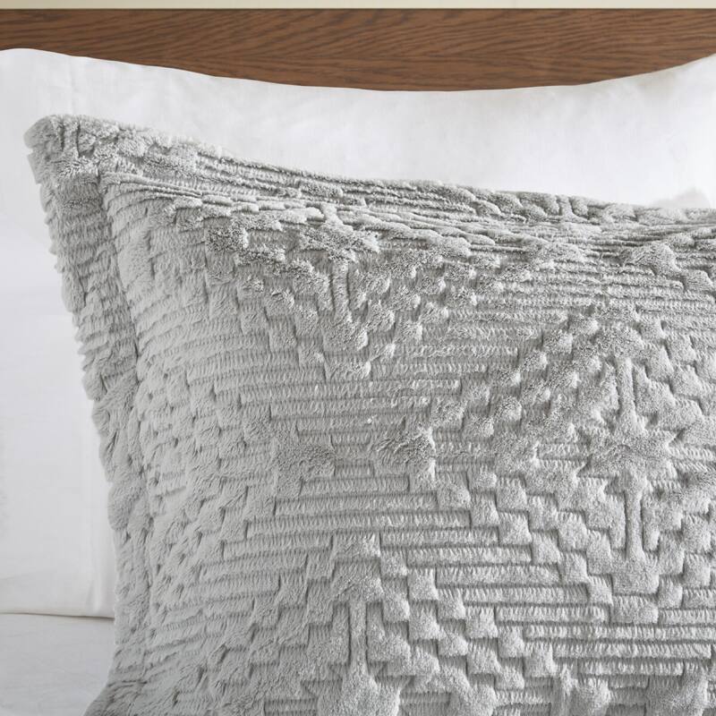 Woolrich Teton Embroidered Diamond Ultra Soft Plush Quilt Set
