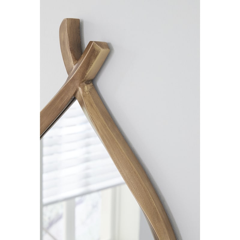 Signature Design by Ashley Bartner Gold Accent Mirror - 18.11" W x 1.25" D x 36.02" H