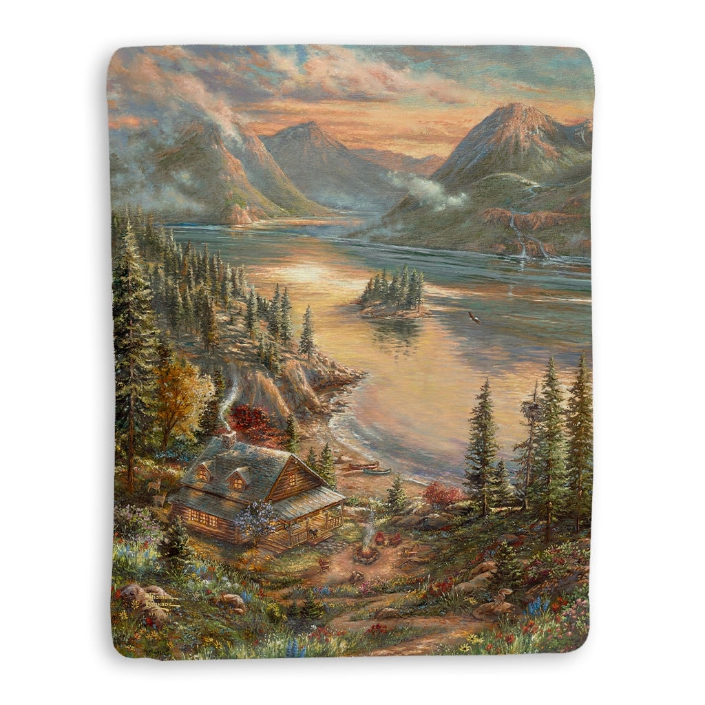 Thomas kinkade throw blanket on sale