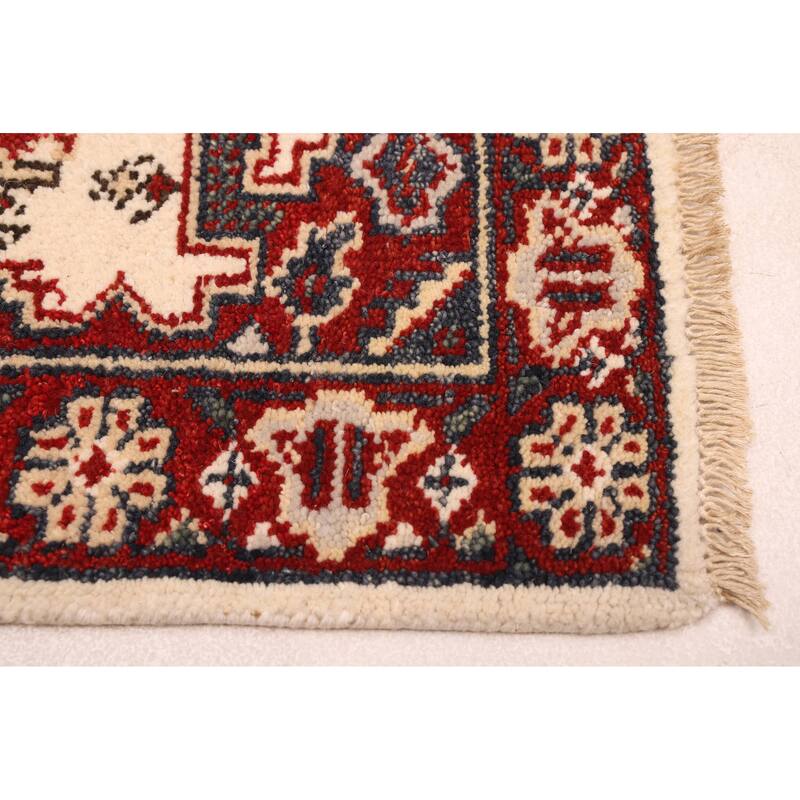 ECARPETGALLERY Hand-knotted Jules Serapi Cream Wool Rug - 2'7 x 7'9